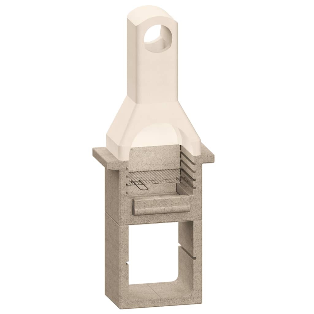 Concrete Charcoal BBQ Stand with Chimney